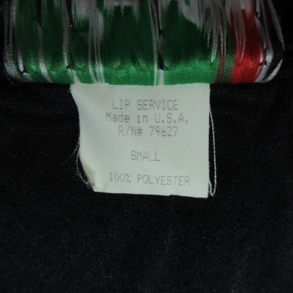 Rare Vintage Lip Service Crushed Velvet Mermaid Fishtail Morticia Skirt Black Sm - Picture 10 of 12